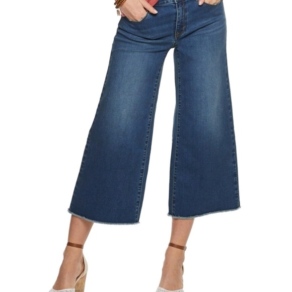 Apt. 9 Denim - NWT Apt.9 Raw Hem Wide-Leg High-Waisted Crop Jeans